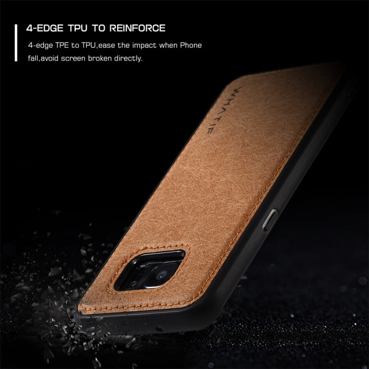For Galaxy S7 Edge WHATIF Kraft Paper TPU + PC Full Coverage Protective Case