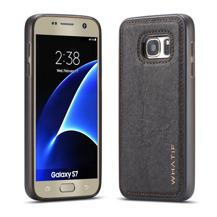 For Galaxy S7 WHATIF Kraft Paper TPU + PC Full Coverage Protective Case