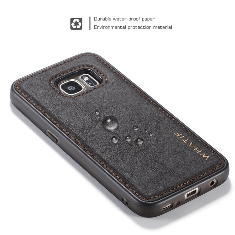 For Galaxy S7 WHATIF Kraft Paper TPU + PC Full Coverage Protective Case