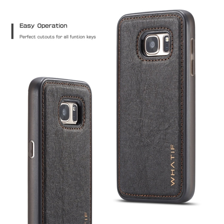 For Galaxy S7 WHATIF Kraft Paper TPU + PC Full Coverage Protective Case