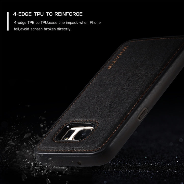 For Galaxy S7 WHATIF Kraft Paper TPU + PC Full Coverage Protective Case