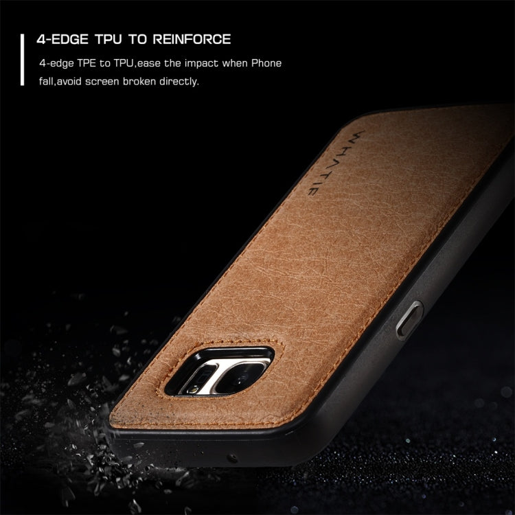 For Galaxy S7 WHATIF Kraft Paper TPU + PC Full Coverage Protective Case