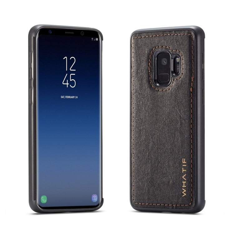 For Galaxy S9 WHATIF Kraft Paper TPU + PC Full Coverage Protective Case