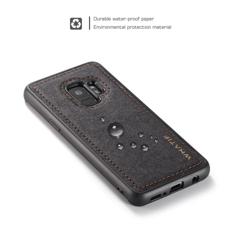 For Galaxy S9 WHATIF Kraft Paper TPU + PC Full Coverage Protective Case
