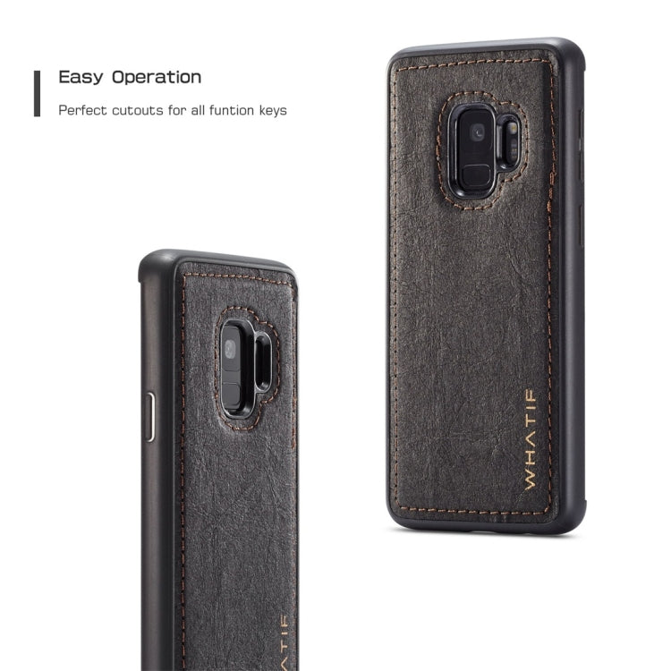 For Galaxy S9 WHATIF Kraft Paper TPU + PC Full Coverage Protective Case