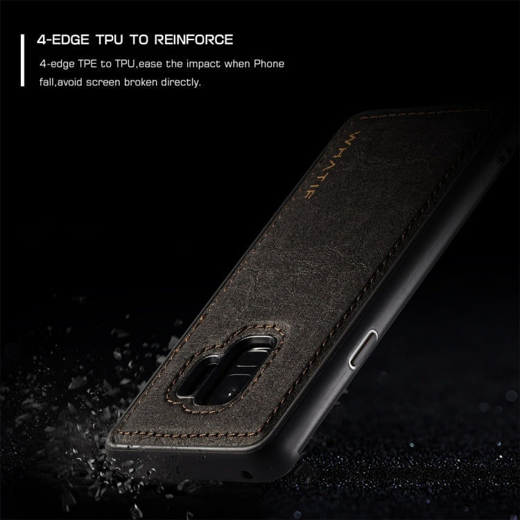 For Galaxy S9 WHATIF Kraft Paper TPU + PC Full Coverage Protective Case