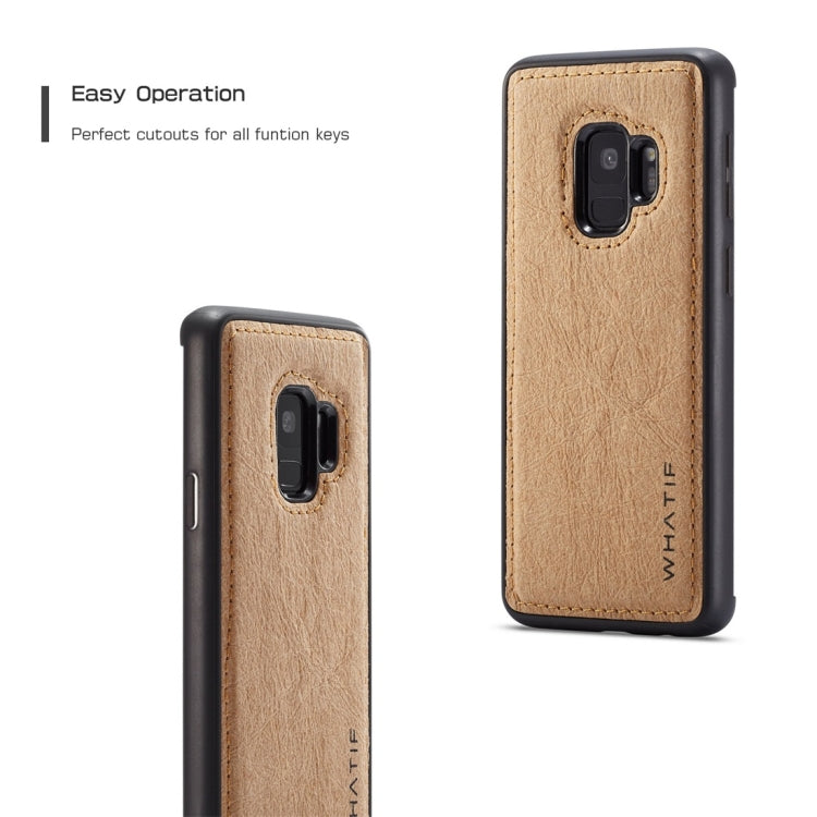 For Galaxy S9 WHATIF Kraft Paper TPU + PC Full Coverage Protective Case