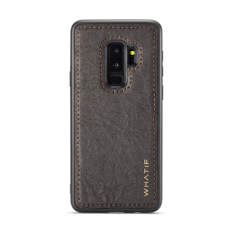 For Galaxy S9+ WHATIF Kraft Paper TPU + PC Full Coverage Protective Case