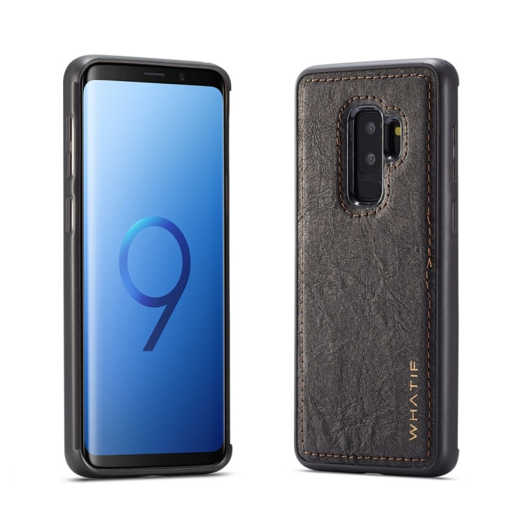 For Galaxy S9+ WHATIF Kraft Paper TPU + PC Full Coverage Protective Case