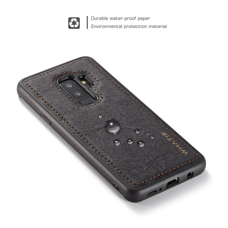 For Galaxy S9+ WHATIF Kraft Paper TPU + PC Full Coverage Protective Case