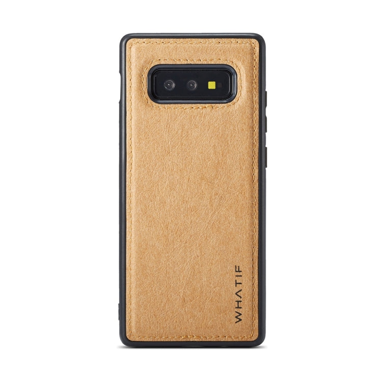 For Galaxy S10e WHATIF Kraft Paper TPU + PC Full Coverage Protective Case