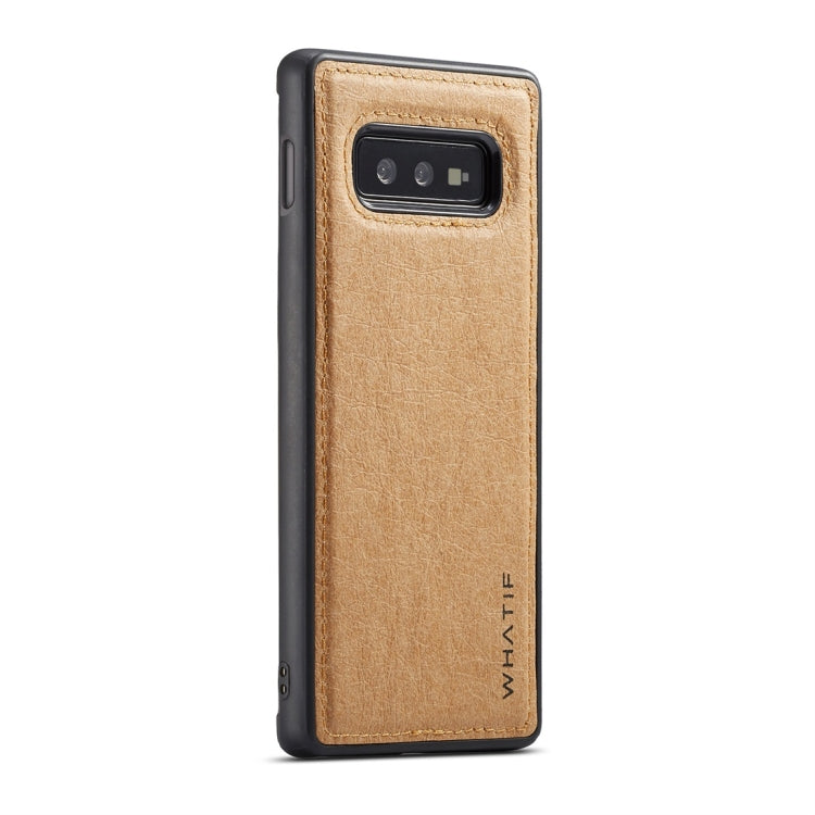 For Galaxy S10e WHATIF Kraft Paper TPU + PC Full Coverage Protective Case