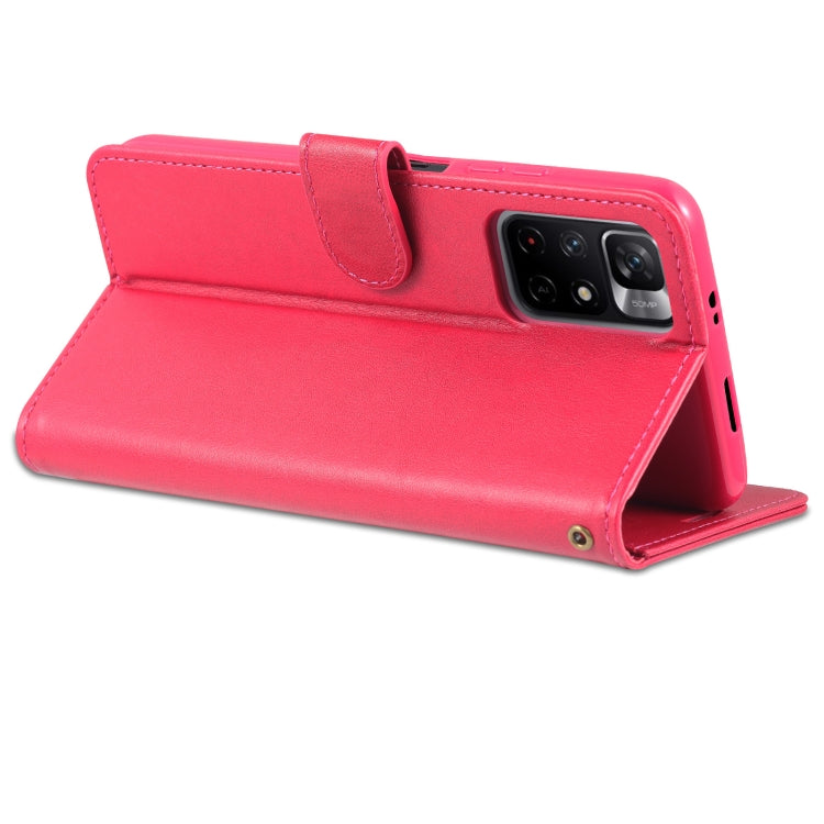 For Xiaomi Redmi Note 11 / Poco M4 Pro 5G AZNS Sheepskin Texture Horizontal Flip Leather Phone Case with Holder & Card Slots & Wallet