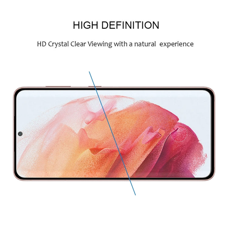 For Samsung Galaxy S22 5G Edge Glue 3D Curved Edge Full Screen Tempered Glass Film (Black)