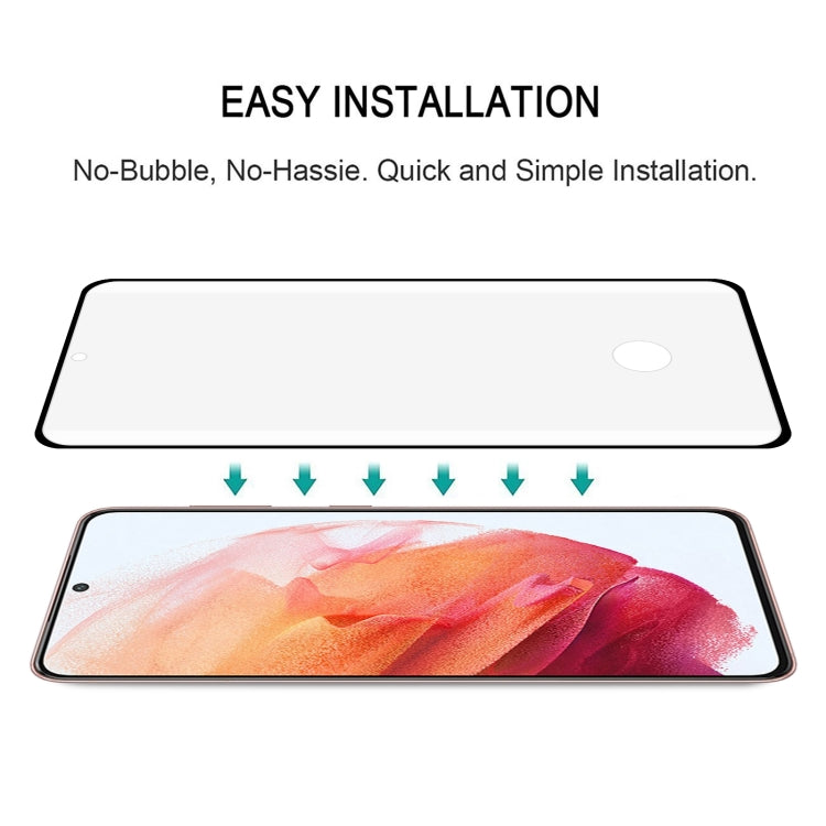 For Samsung Galaxy S22 5G Full Glue 3D Curved Edge Screen Tempered Glass Film (Black)