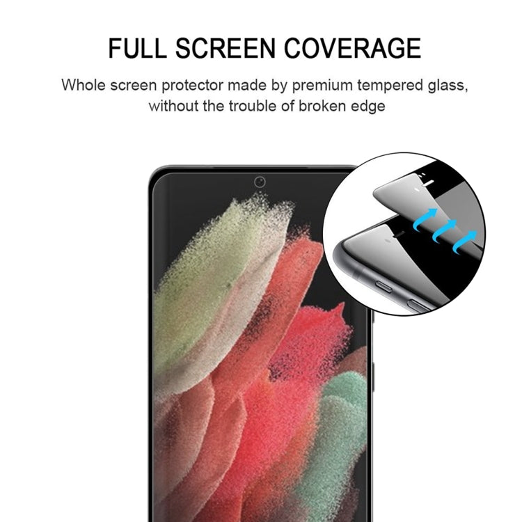 For Samsung Galaxy S22 Ultra 5G 25pcs Full Glue 3D Curved Edge Screen Tempered Glass Film(Black)