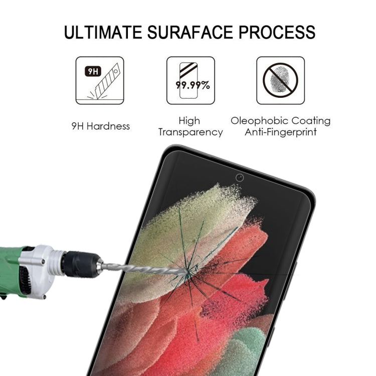For Samsung Galaxy S22 Ultra 5G 25pcs Full Glue 3D Curved Edge Screen Tempered Glass Film(Black)