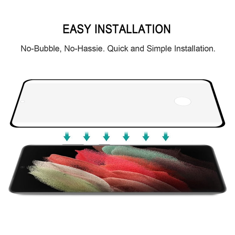 For Samsung Galaxy S22 Ultra 5G 25pcs Full Glue 3D Curved Edge Screen Tempered Glass Film(Black)