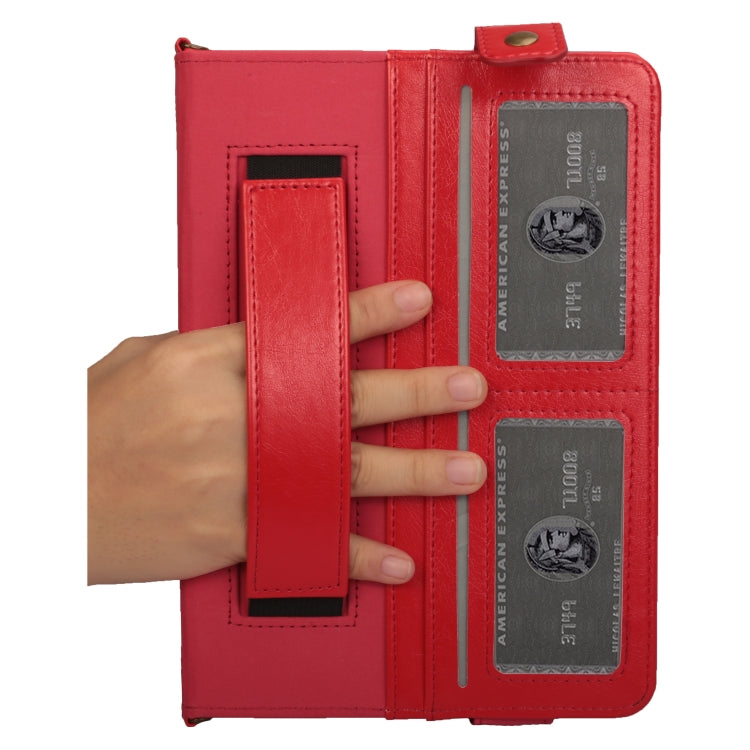 For iPad Pro 11 inch (2018) Envelope Horizontal Flip PU Leather Case with Card Slots & Pen Slots & Holder & Wallet & Photo Frame & Shoulder Strap