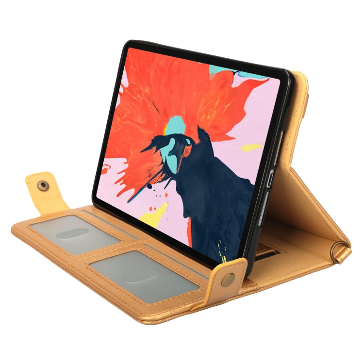 For iPad Pro 11 inch (2018) Envelope Horizontal Flip PU Leather Case with Card Slots & Pen Slots & Holder & Wallet & Photo Frame & Shoulder Strap