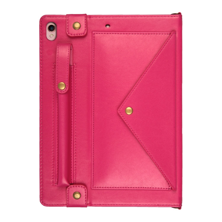 For iPad 10.5 inch Envelope Horizontal Flip PU Leather Case with Card Slots & Pen Slots & Holder & Wallet & Photo Frame & Shoulder Strap