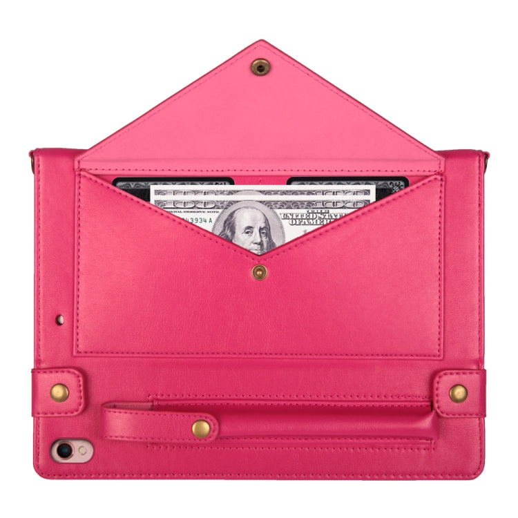 For iPad 10.5 inch Envelope Horizontal Flip PU Leather Case with Card Slots & Pen Slots & Holder & Wallet & Photo Frame & Shoulder Strap