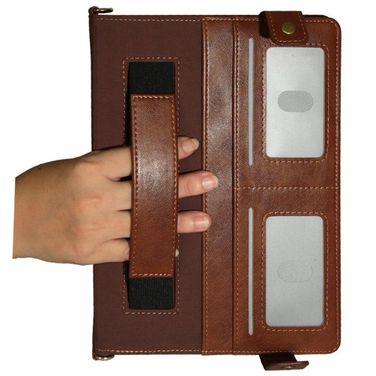 For iPad 10.5 inch Envelope Horizontal Flip PU Leather Case with Card Slots & Pen Slots & Holder & Wallet & Photo Frame & Shoulder Strap