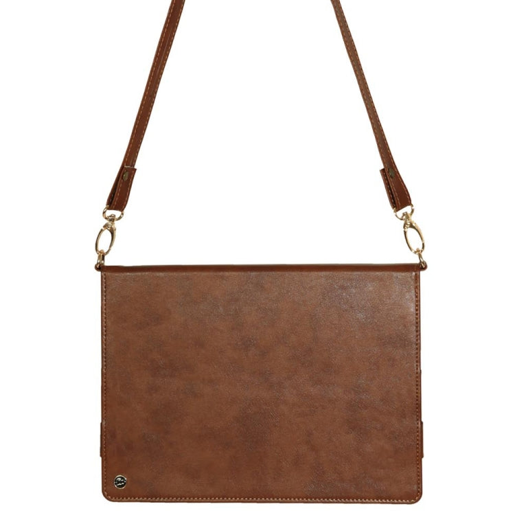 For iPad 10.5 inch Envelope Horizontal Flip PU Leather Case with Card Slots & Pen Slots & Holder & Wallet & Photo Frame & Shoulder Strap