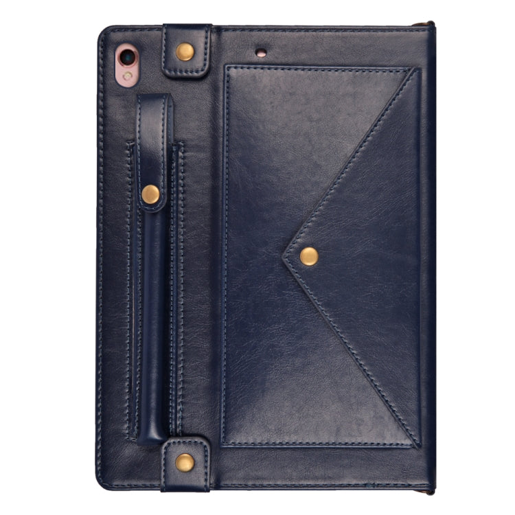 For iPad 10.5 inch Envelope Horizontal Flip PU Leather Case with Card Slots & Pen Slots & Holder & Wallet & Photo Frame & Shoulder Strap
