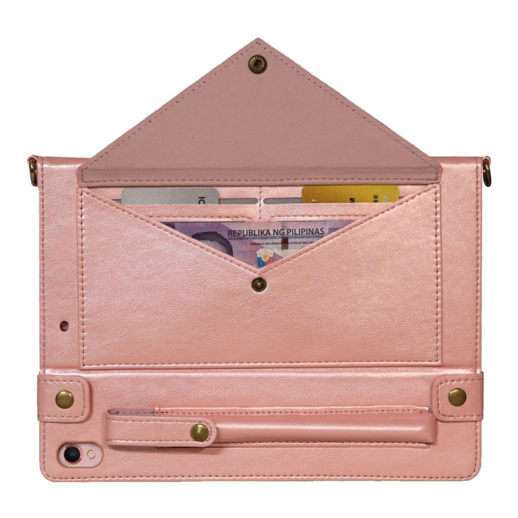 For iPad 10.5 inch Envelope Horizontal Flip PU Leather Case with Card Slots & Pen Slots & Holder & Wallet & Photo Frame & Shoulder Strap