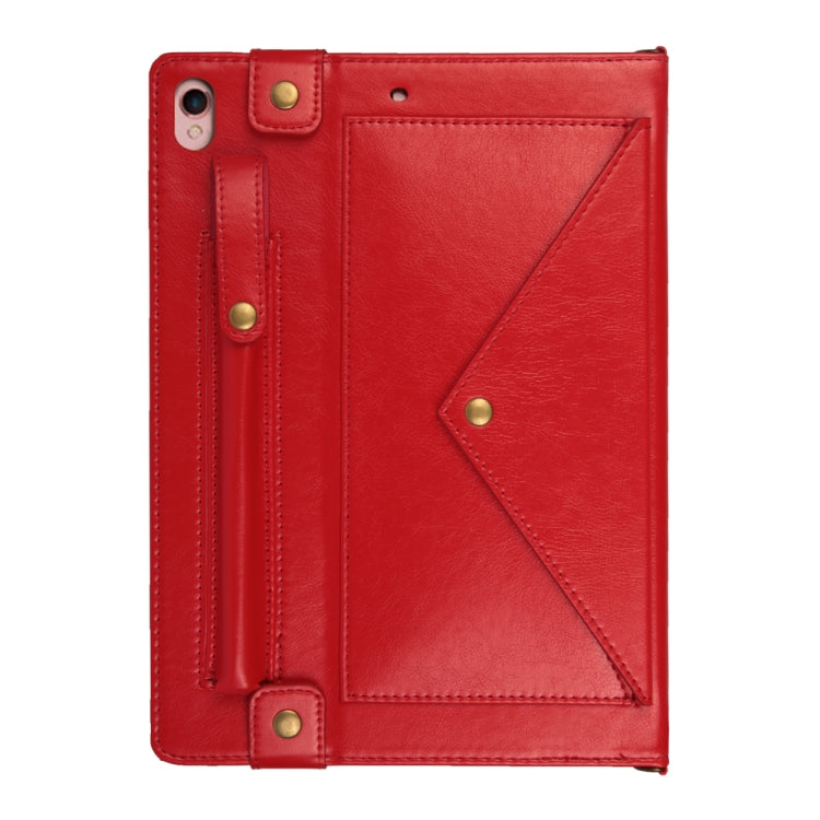 For iPad 10.5 inch Envelope Horizontal Flip PU Leather Case with Card Slots & Pen Slots & Holder & Wallet & Photo Frame & Shoulder Strap