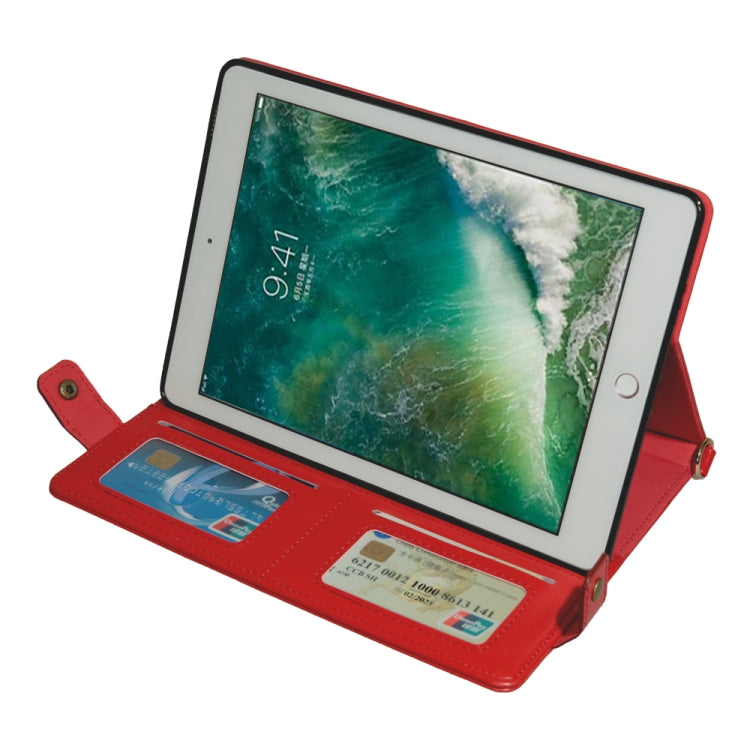 For iPad 10.5 inch Envelope Horizontal Flip PU Leather Case with Card Slots & Pen Slots & Holder & Wallet & Photo Frame & Shoulder Strap