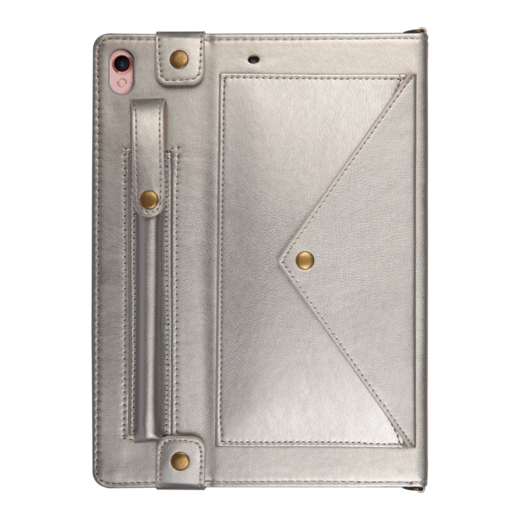 For iPad 10.5 inch Envelope Horizontal Flip PU Leather Case with Card Slots & Pen Slots & Holder & Wallet & Photo Frame & Shoulder Strap