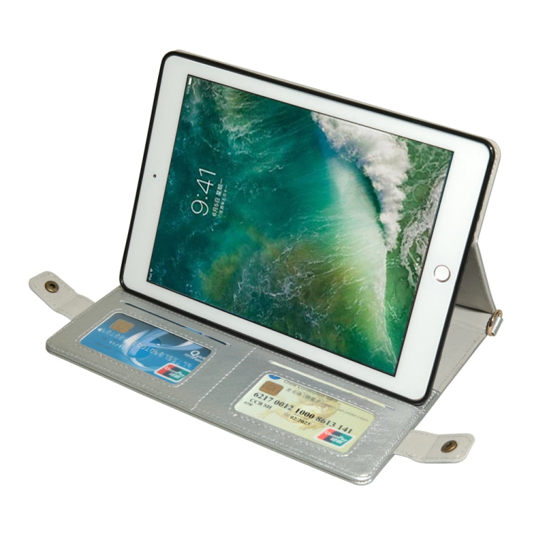 For iPad 10.5 inch Envelope Horizontal Flip PU Leather Case with Card Slots & Pen Slots & Holder & Wallet & Photo Frame & Shoulder Strap