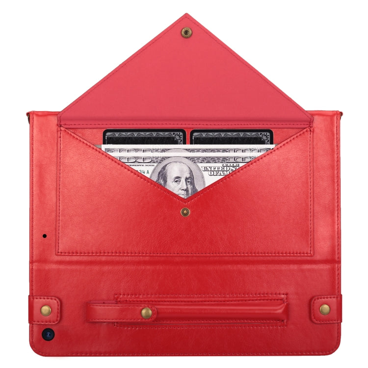 For iPad 10.2 2021 / 2020 / 2019 Envelope Horizontal Flip PU Leather Case with Card Slots & Pen Slots & Holder & Wallet & Photo Frame & Shoulder Strap