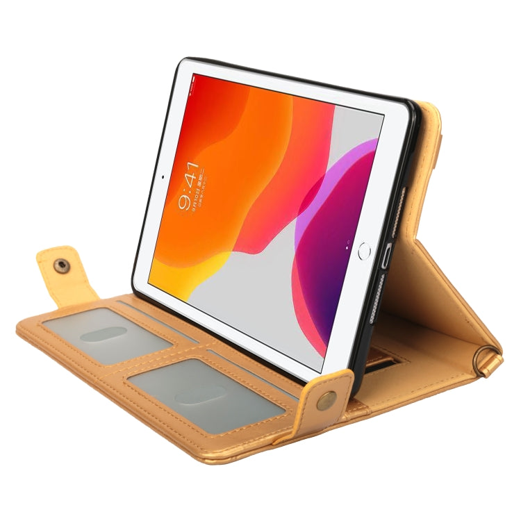 For iPad 10.2 2021 / 2020 / 2019 Envelope Horizontal Flip PU Leather Case with Card Slots & Pen Slots & Holder & Wallet & Photo Frame & Shoulder Strap