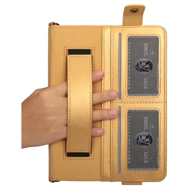 For iPad 10.2 2021 / 2020 / 2019 Envelope Horizontal Flip PU Leather Case with Card Slots & Pen Slots & Holder & Wallet & Photo Frame & Shoulder Strap