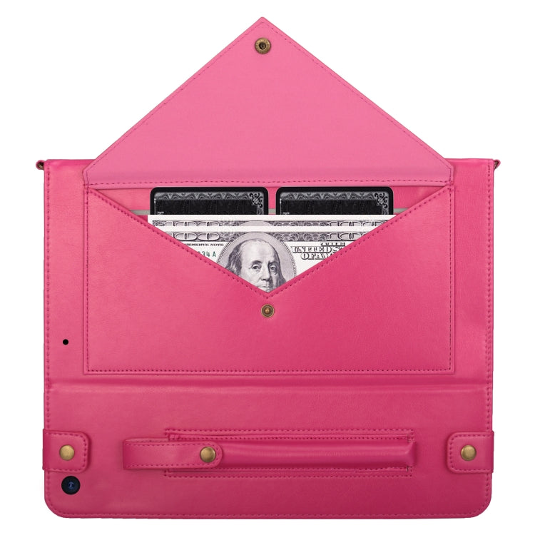 For iPad 10.2 2021 / 2020 / 2019 Envelope Horizontal Flip PU Leather Case with Card Slots & Pen Slots & Holder & Wallet & Photo Frame & Shoulder Strap