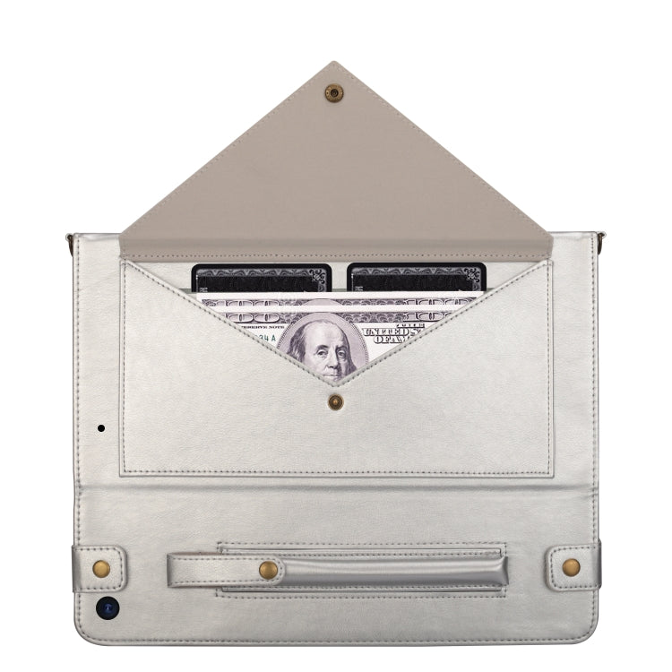 For iPad 10.2 2021 / 2020 / 2019 Envelope Horizontal Flip PU Leather Case with Card Slots & Pen Slots & Holder & Wallet & Photo Frame & Shoulder Strap