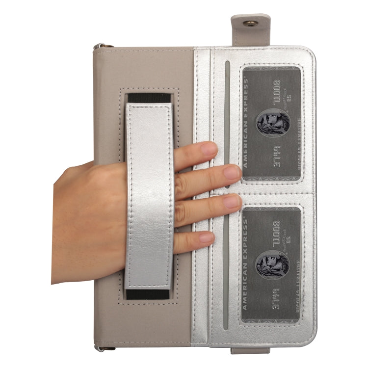 For iPad 10.2 2021 / 2020 / 2019 Envelope Horizontal Flip PU Leather Case with Card Slots & Pen Slots & Holder & Wallet & Photo Frame & Shoulder Strap