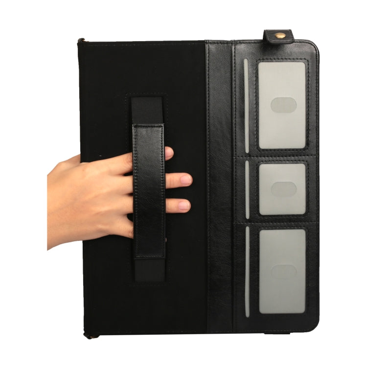 For iPad Pro 12.9 inch (2017) Envelope Horizontal Flip PU Leather Case with Card Slots & Pen Slots & Holder & Wallet & Photo Frame & Shoulder Strap