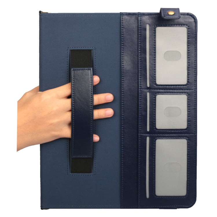 For iPad Pro 12.9 inch (2017) Envelope Horizontal Flip PU Leather Case with Card Slots & Pen Slots & Holder & Wallet & Photo Frame & Shoulder Strap