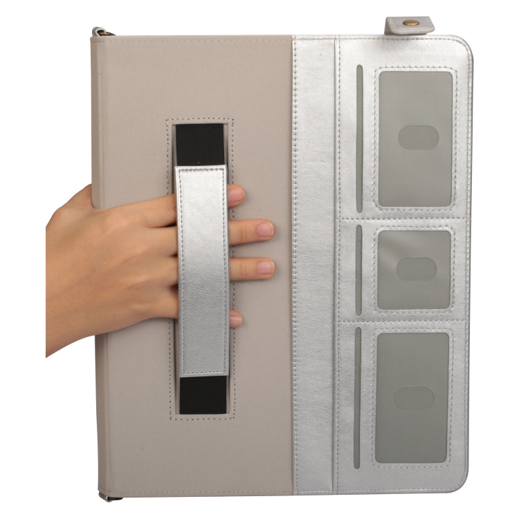 For iPad Pro 12.9 inch (2017) Envelope Horizontal Flip PU Leather Case with Card Slots & Pen Slots & Holder & Wallet & Photo Frame & Shoulder Strap
