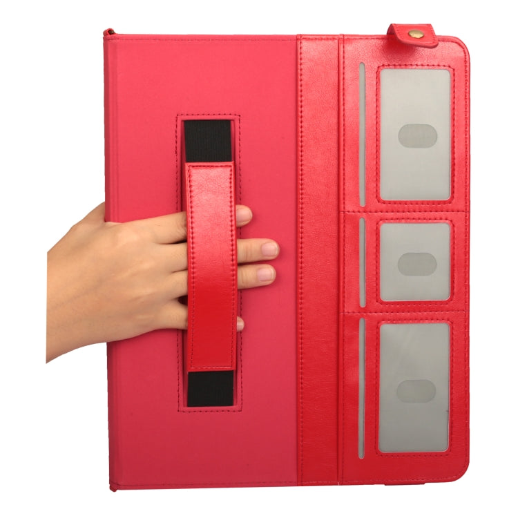 For iPad Pro 12.9 inch (2018) Envelope Horizontal Flip PU Leather Case with Card Slots & Pen Slots & Holder & Wallet & Photo Frame & Shoulder Strap
