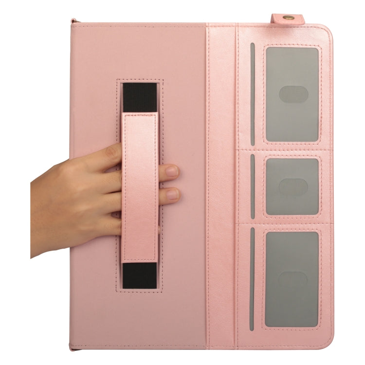 For iPad Pro 12.9 inch (2018) Envelope Horizontal Flip PU Leather Case with Card Slots & Pen Slots & Holder & Wallet & Photo Frame & Shoulder Strap