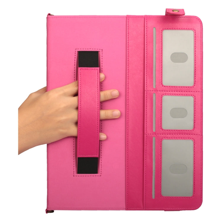 For iPad Pro 12.9 inch (2018) Envelope Horizontal Flip PU Leather Case with Card Slots & Pen Slots & Holder & Wallet & Photo Frame & Shoulder Strap