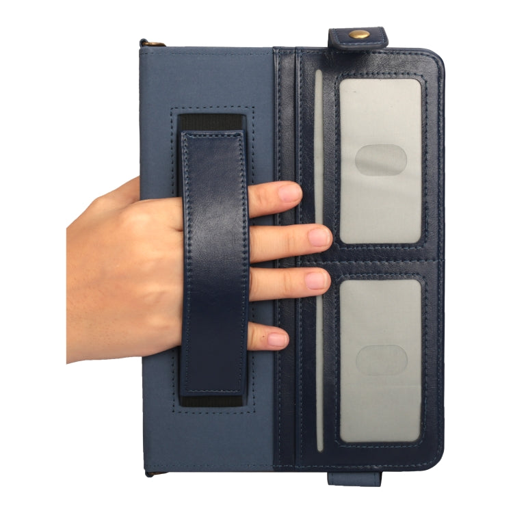 For iPad mini 5 / 4 / 3 / 2 / 1 Envelope Horizontal Flip PU Leather Case with Card Slots & Pen Slots & Holder & Wallet & Photo Frame & Shoulder Strap