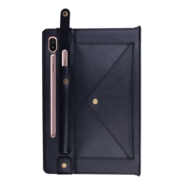 For Galaxy Tab S6 10.5 / T860 / 865 Envelope Horizontal Flip PU Leather Case with Card Slots & Pen Slots & Holder & Wallet & Photo Frame & Shoulder Strap