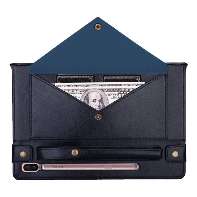 For Galaxy Tab S6 10.5 / T860 / 865 Envelope Horizontal Flip PU Leather Case with Card Slots & Pen Slots & Holder & Wallet & Photo Frame & Shoulder Strap