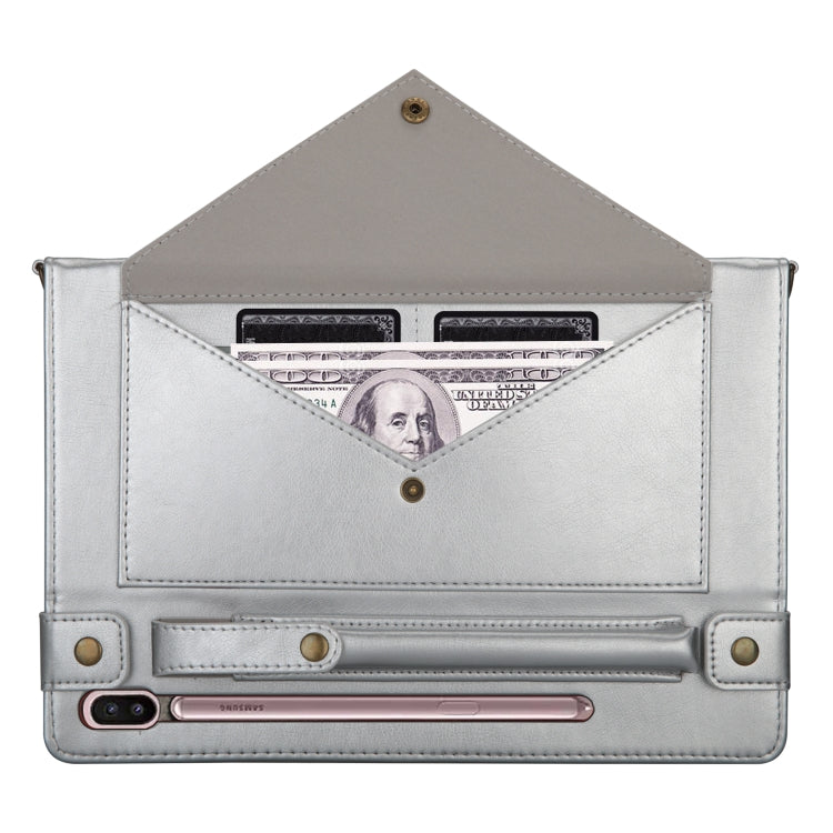 For Galaxy Tab S6 10.5 / T860 / 865 Envelope Horizontal Flip PU Leather Case with Card Slots & Pen Slots & Holder & Wallet & Photo Frame & Shoulder Strap
